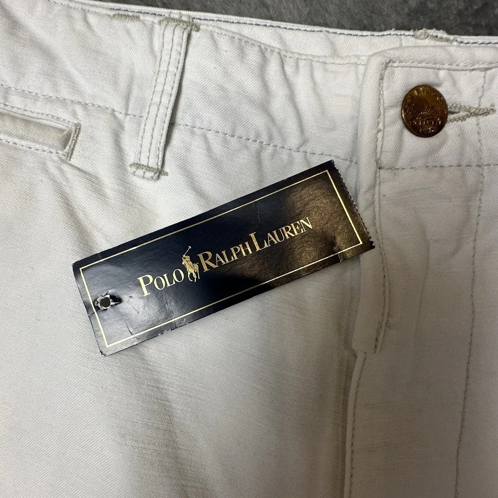 Polo Ralph Lauren USRL Cargo Shorts Mens 40 White Coastal Patrol Rescue VTG Tag